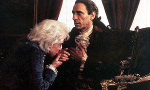 Mozart paying obeisance to Antonio Salieri
